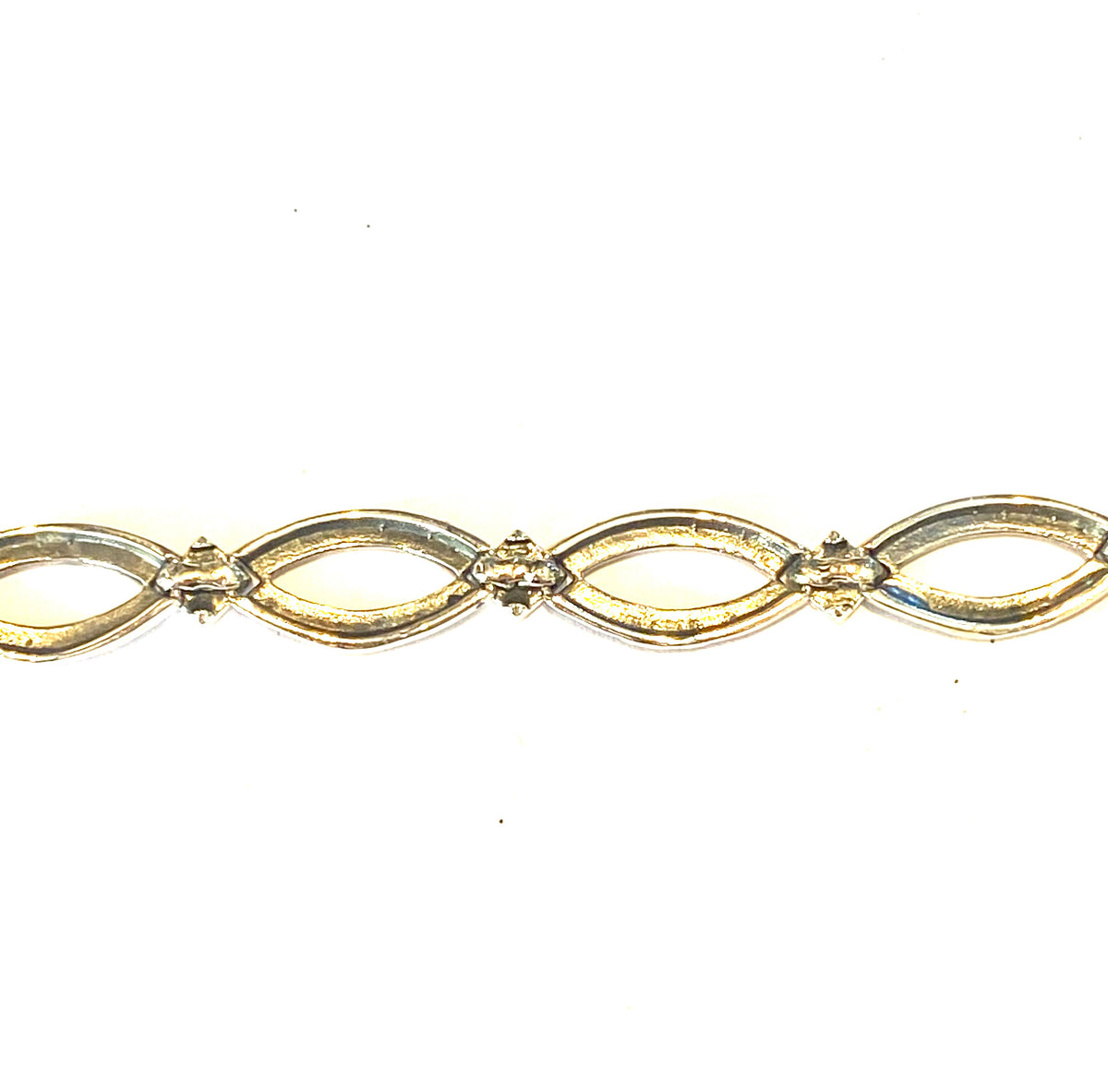 Sterling Silver Marcasite Oval Bracelet