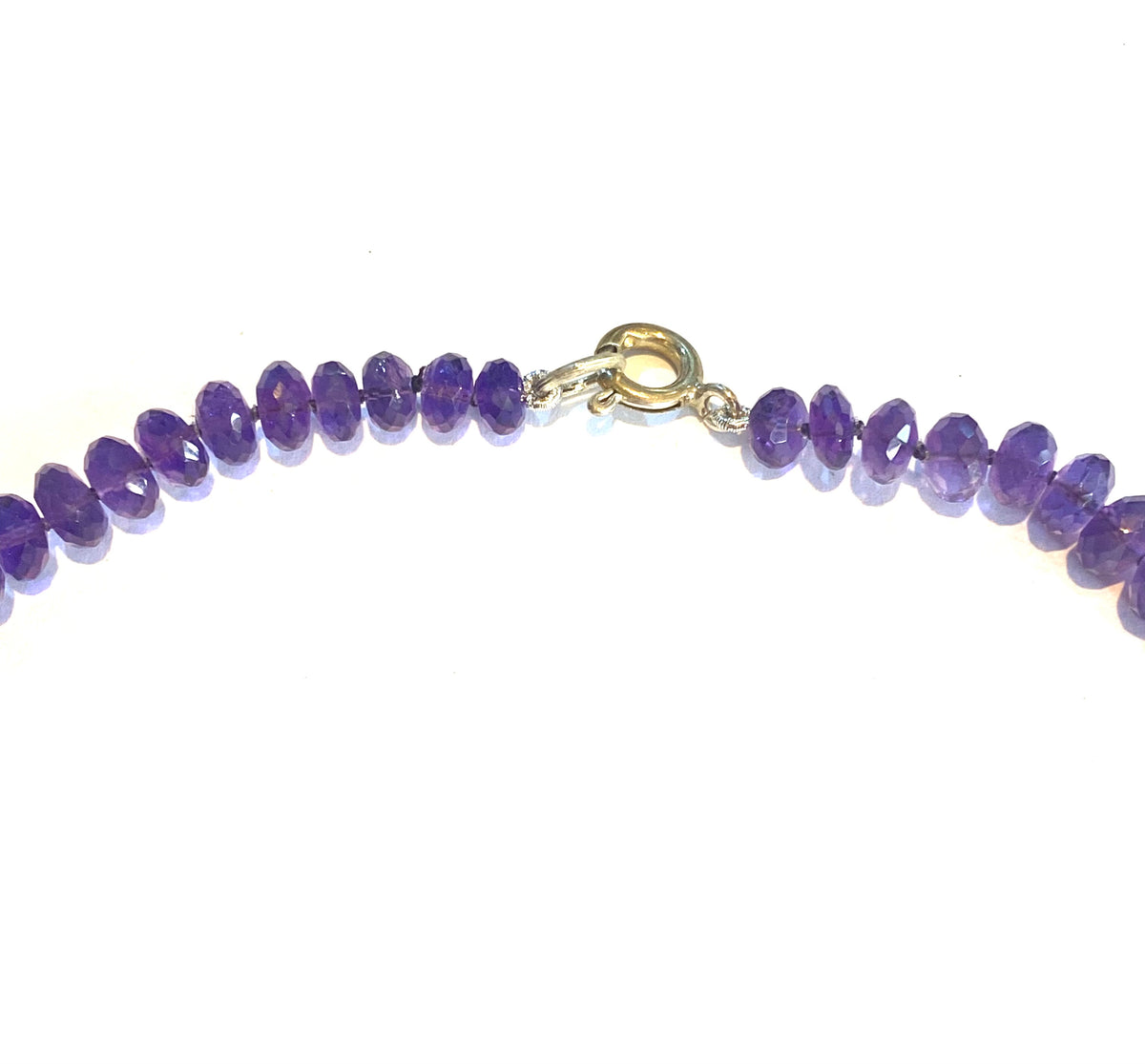 Graduated Amethyst Beaded Necklace