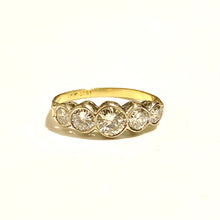 18ct Yellow Gold Diamond Bridge Ring