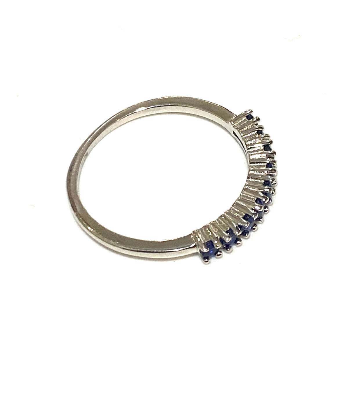 Blue Sapphire Sterling Silver Ring