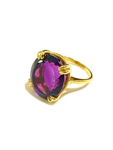 9ct Yellow Gold Brazilian Ametrine Ring