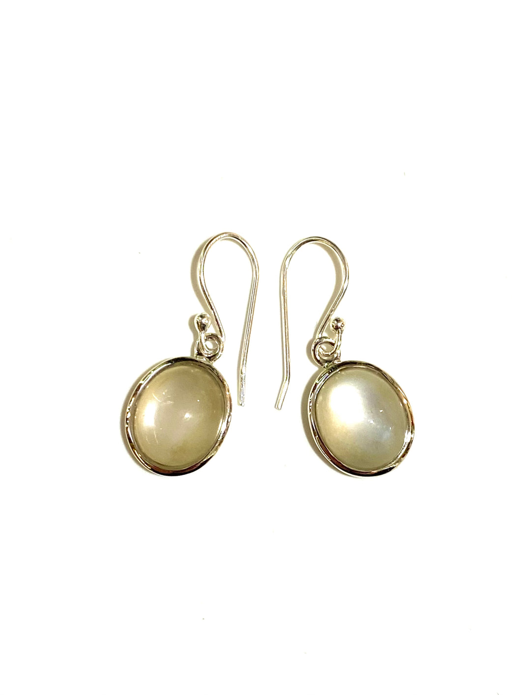 Moonstone Sterling Silver Drop Earrings