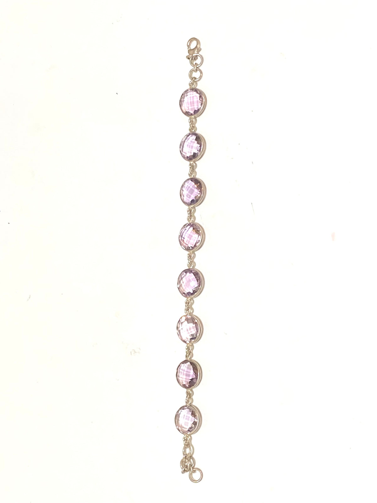 Sterling Silver Amethyst Bracelet