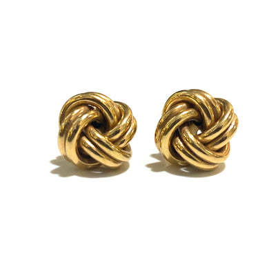 9ct Gold Knot Stud Earrings