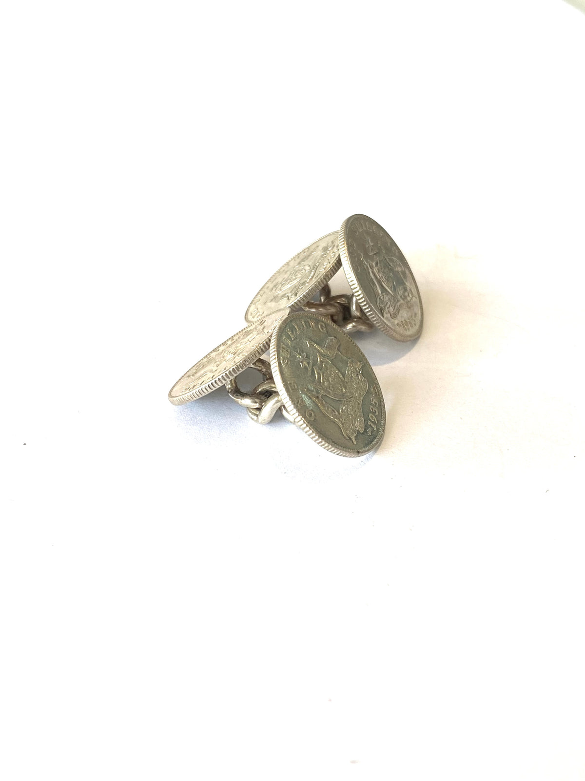 1935 Australian Shilling Cufflinks