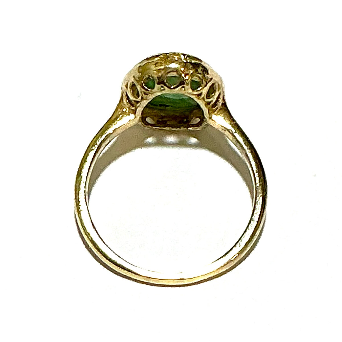 9ct Gold Natural Jadeite Ring