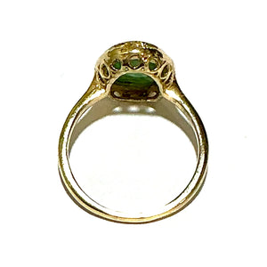 9ct Gold Natural Jadeite Ring