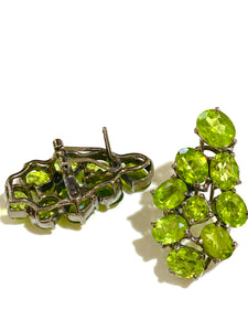 Sterling Silver Peridot Stud Earrings