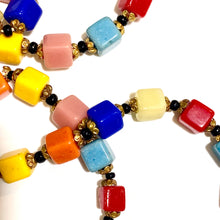 Vintage Multicoloured Glass Beaded Necklace