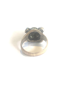 Sterling Silver Bulldog Ring