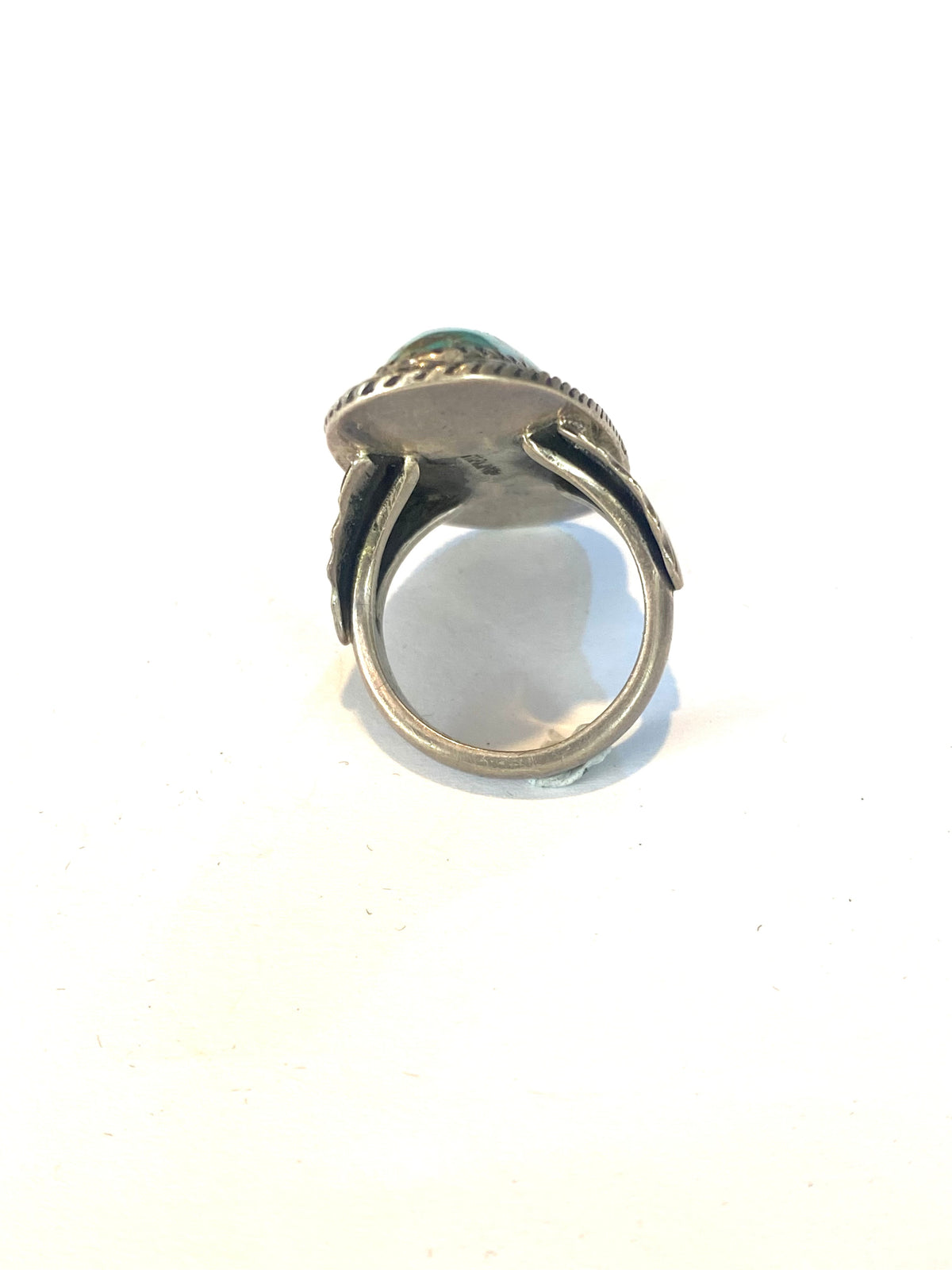 Long Sterling Silver Turquoise Ring