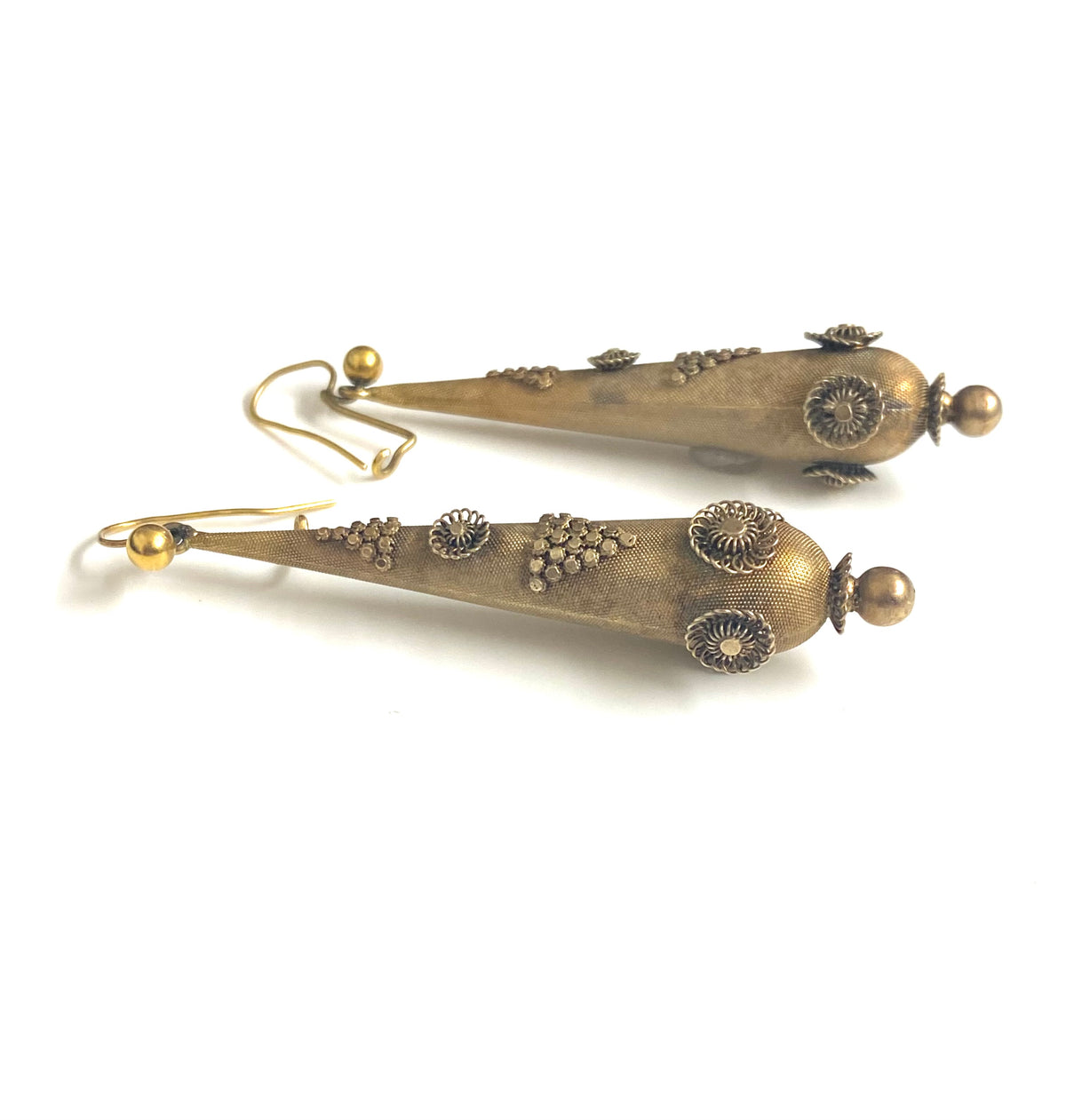 20ct Gold Filigree Earrings