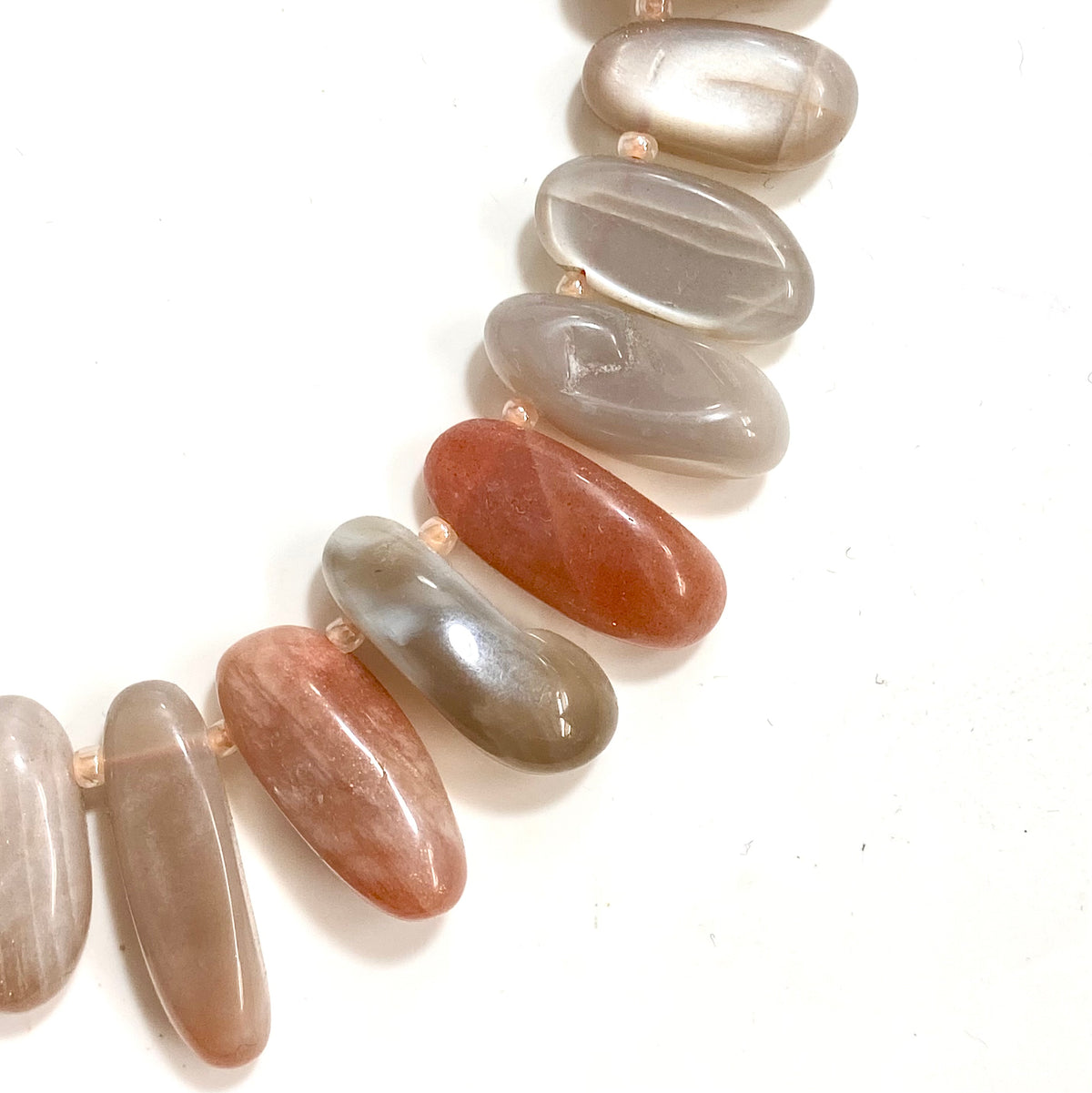 Sterling Silver Natural Sunstone Necklace