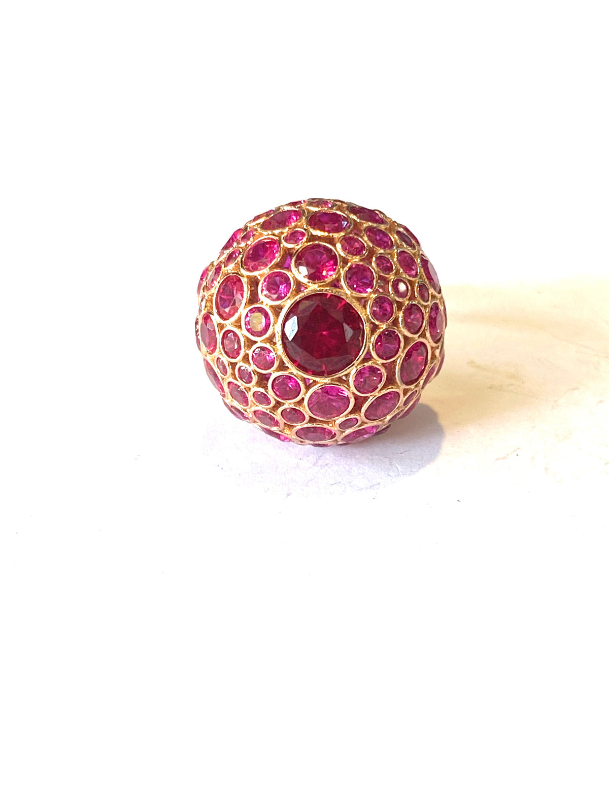 Sterling Silver Gold Plate Costume Ring