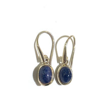 Sterling Silver Sapphire Drop Earrings