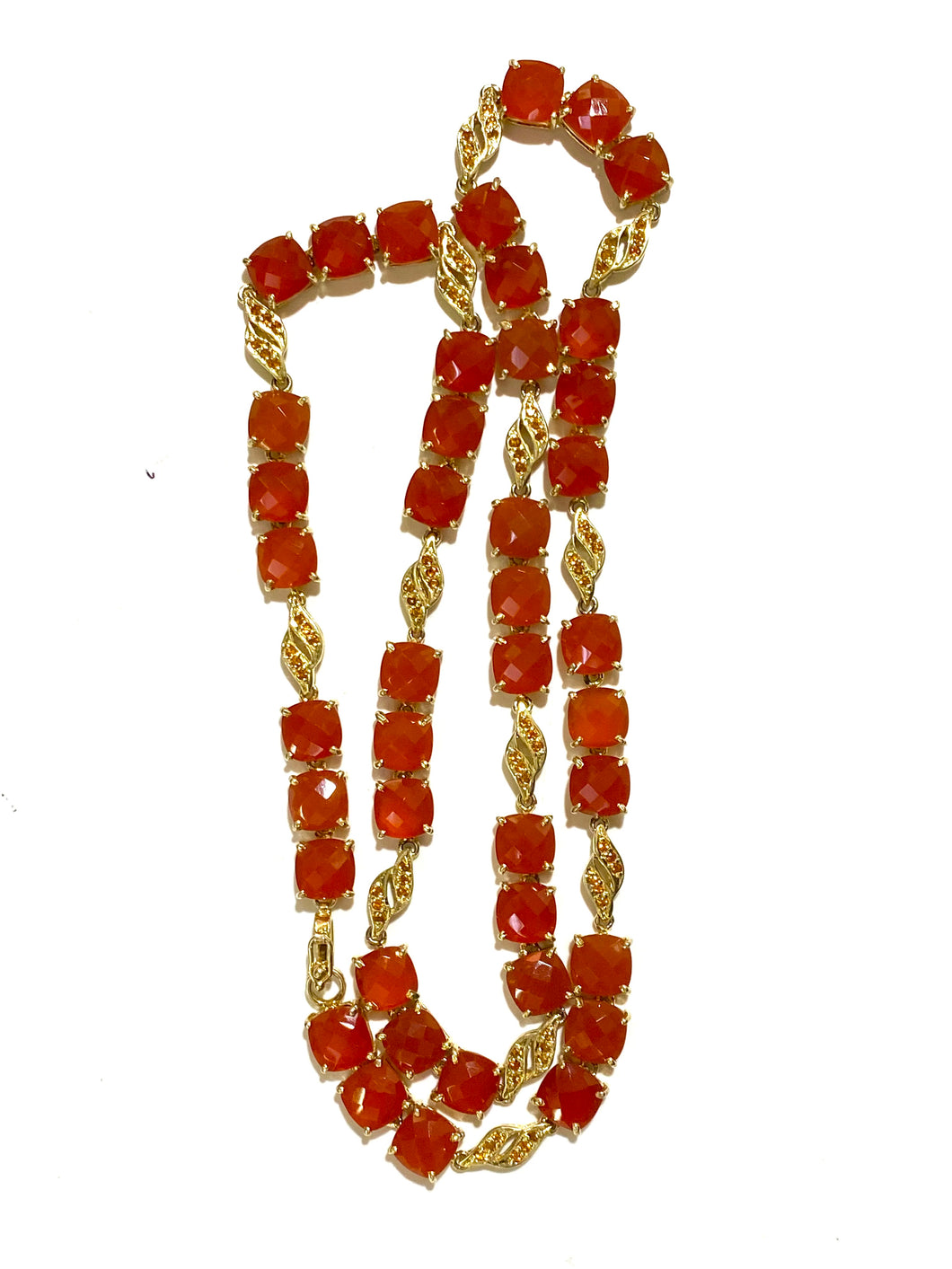 Carnelian Gold Plated Necklace