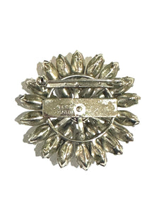 Vintage Simpson Foiled Backed Crystal Brooch