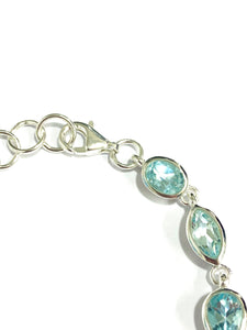 Sterling Silver and Blue Topaz Bracelet