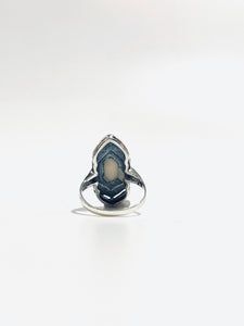 Sterling Silver Mother of Pearl Ring