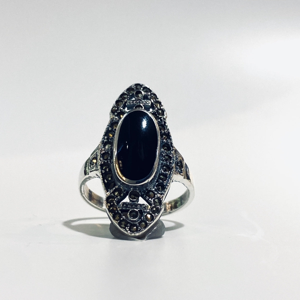 Sterling Silver Onyx Ring