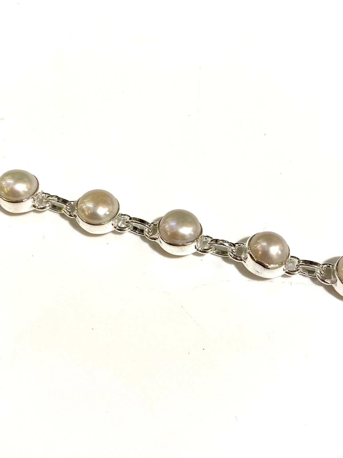 Pearl Sterling Silver Bracelet