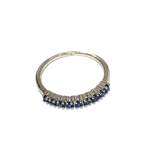 Blue Sapphire Sterling Silver Ring