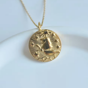 18ct Gold Plated Steel Star Sign Necklaces