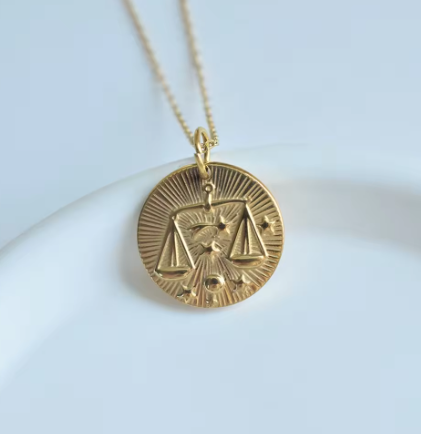 18ct Gold Plated Steel Star Sign Necklaces