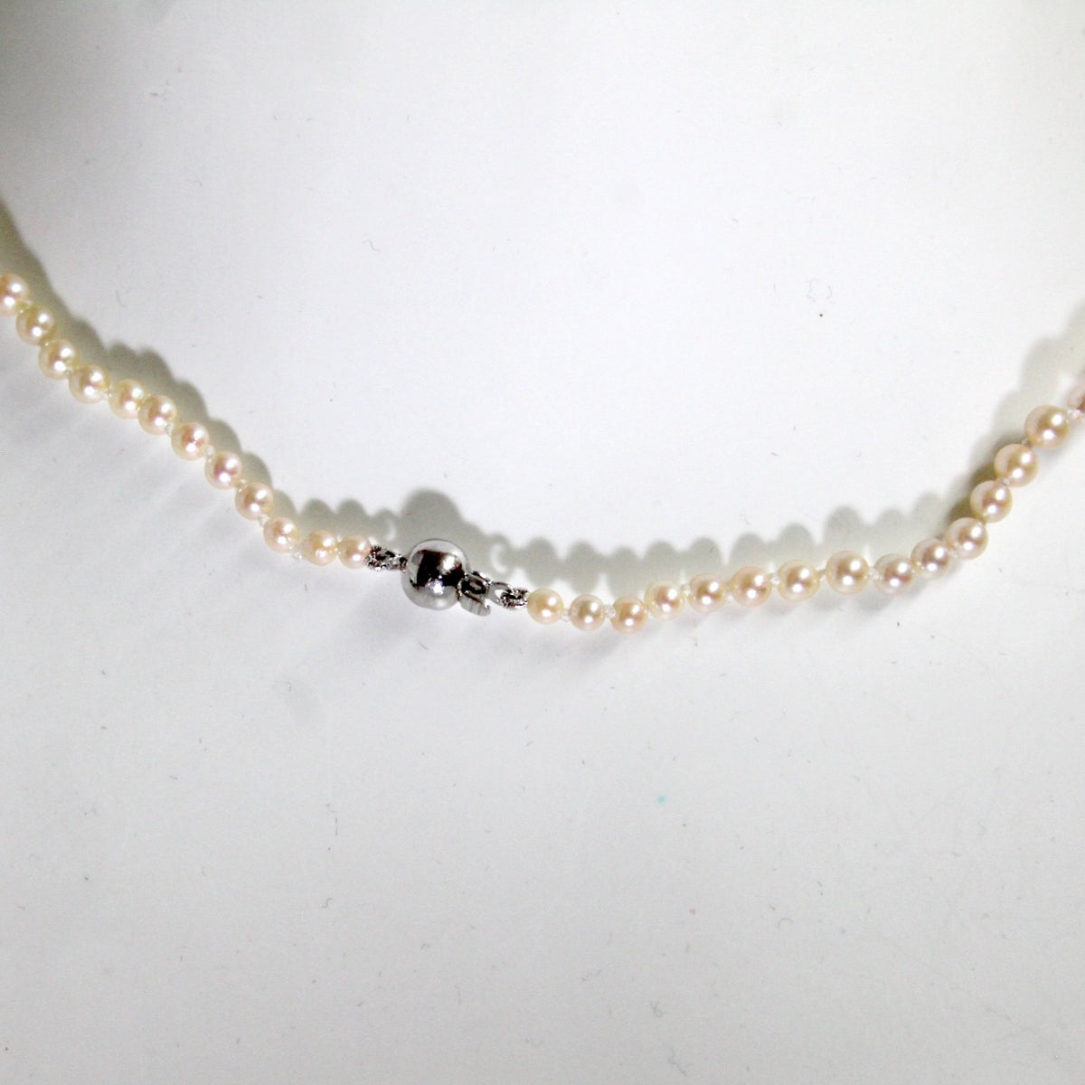 Vintage Pink Akoya Pearl Necklace