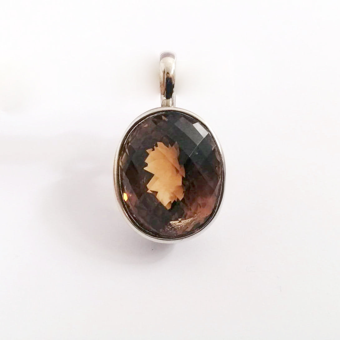 9ct White Gold 40.47ct Imperial Topaz Pendant