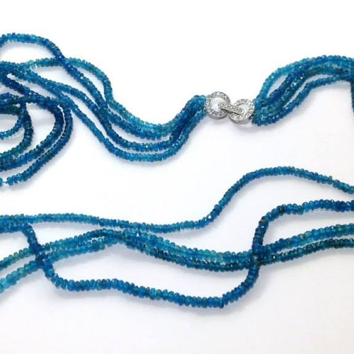 Natural Apatite Multi-Strand Necklace