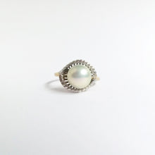 Vintage 18ct Yellow Gold Cultured Pearl Dress Ring