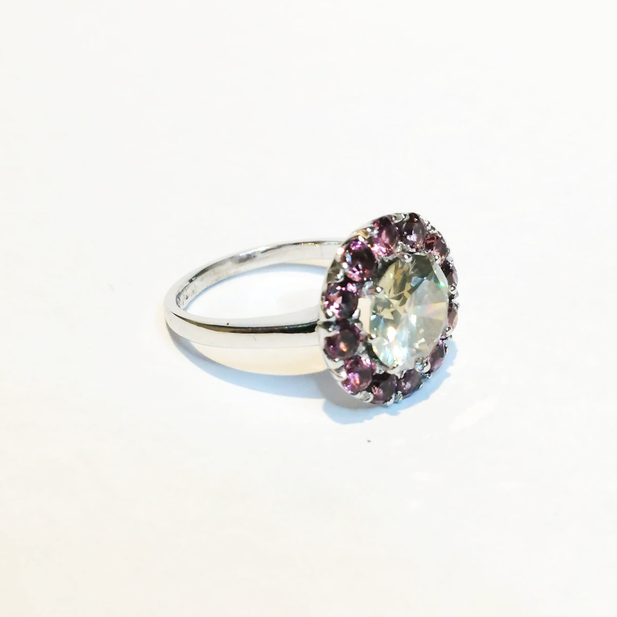Diamond and Pink Tourmaline Ring