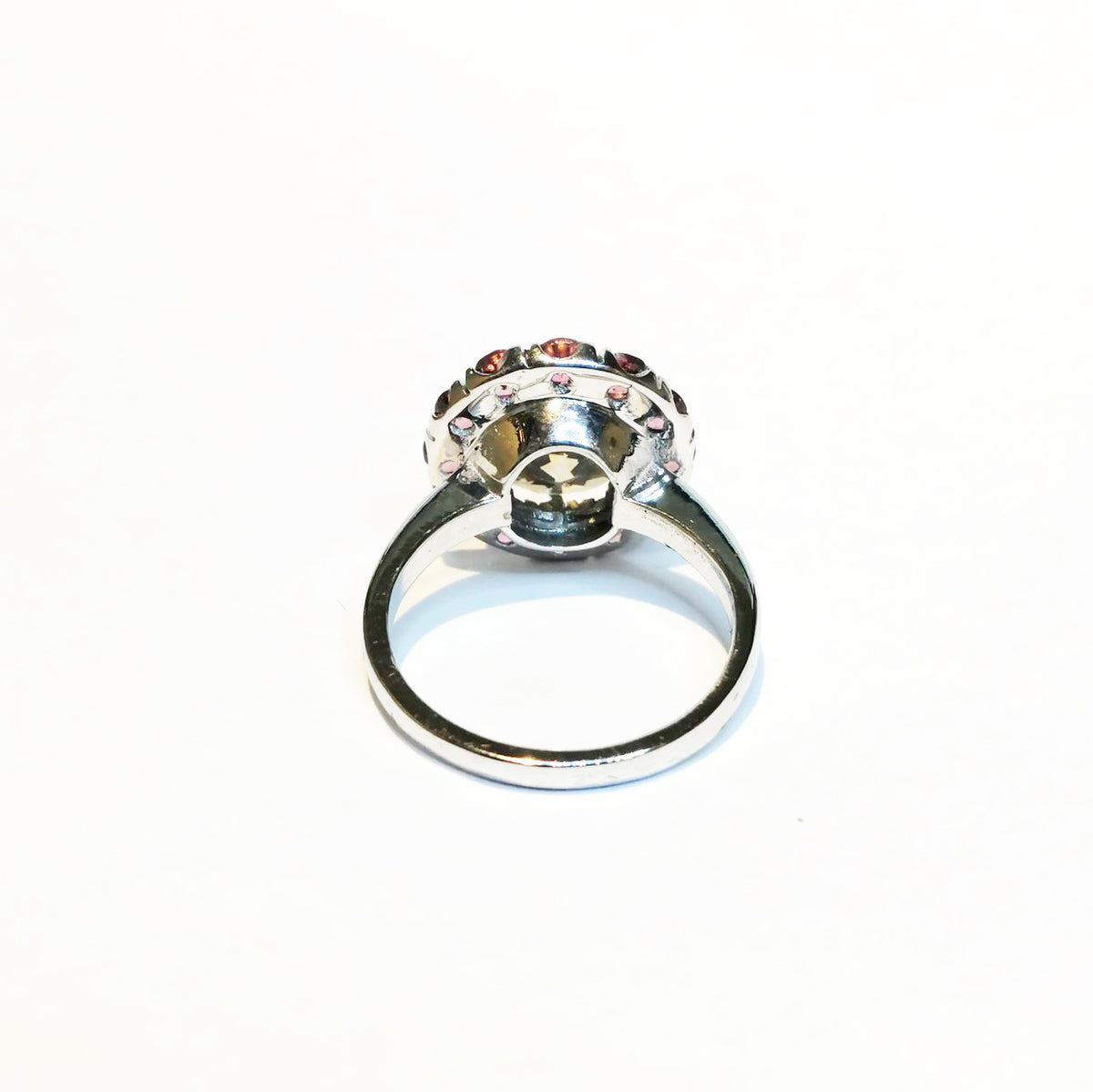 Diamond and Pink Tourmaline Ring