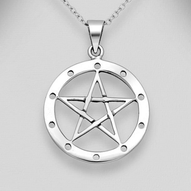 Sterling Silver Pentagram Pendant