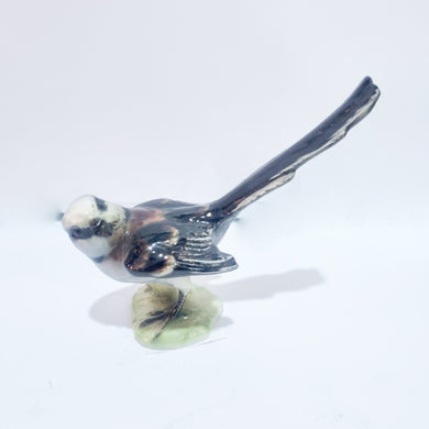 Antique Longtail Titmouse Bird Porcelain Figurine