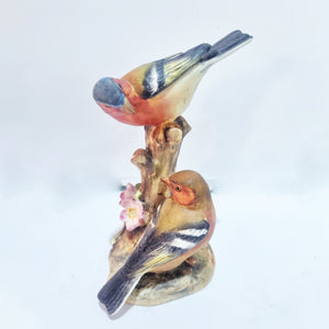 Antique Royal Worcester Chaffinches Porcelain Figurines