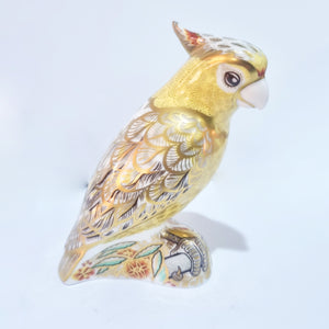 Vintage Royal Crown Derby Cockatoo Porcelain Figurine