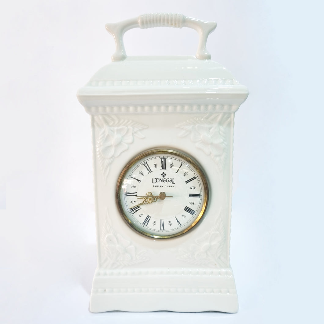 Vintage Donegal Parian China White Glaze Clock
