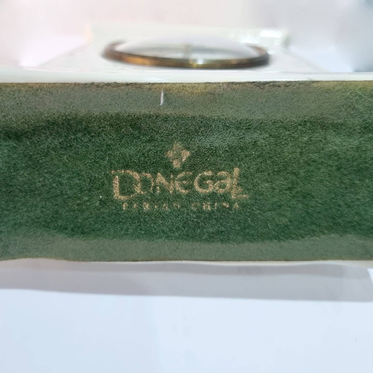 Vintage Donegal Parian China White Glaze Clock