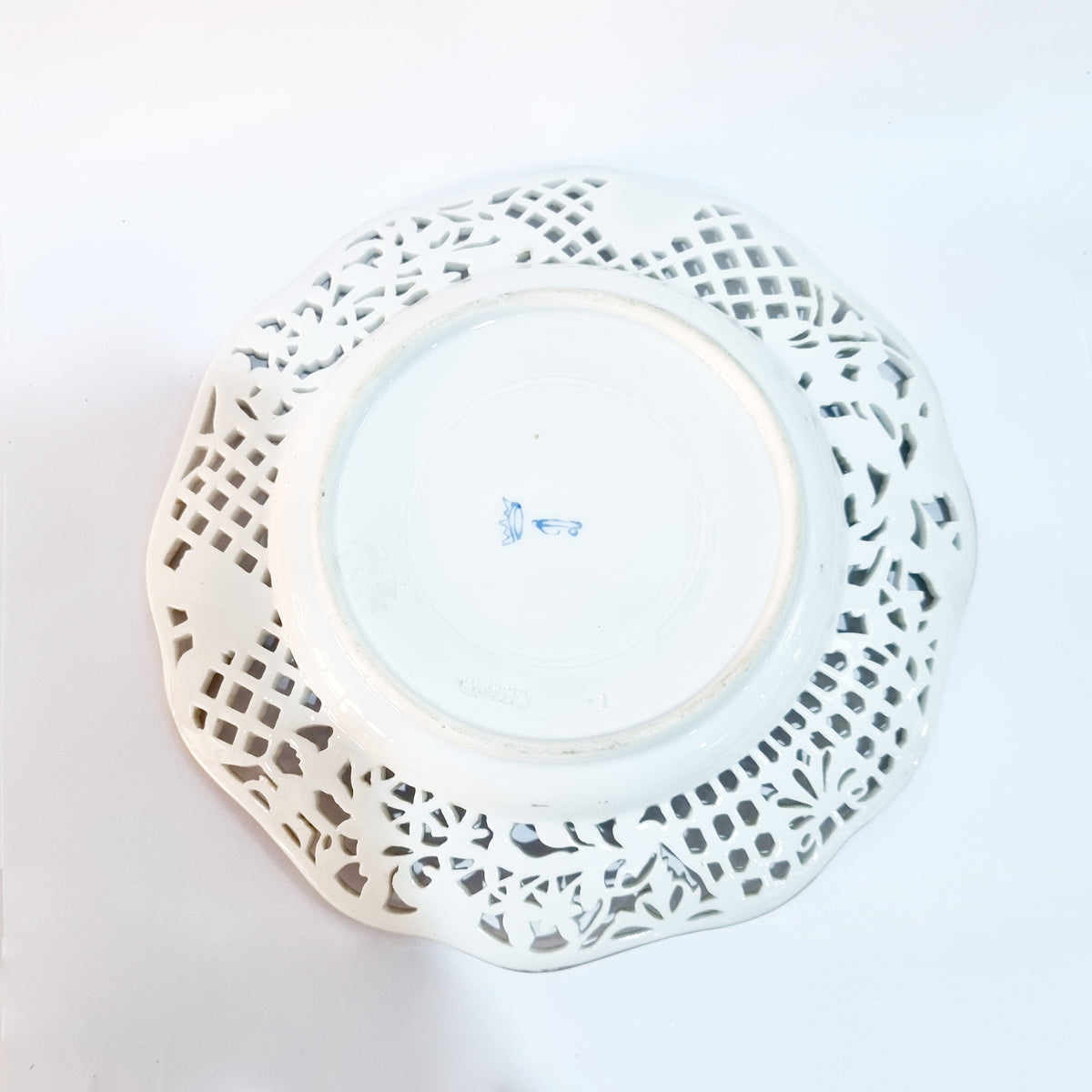 Antique Meissen Reticulated Porcelain Wall Plate