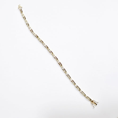 9ct Yellow Gold 0.96ctw Diamond Bracelet