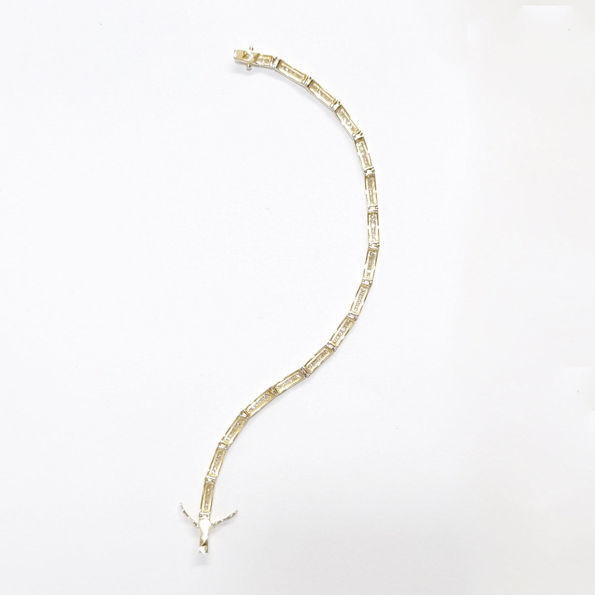 9ct Yellow Gold 0.96ctw Diamond Bracelet