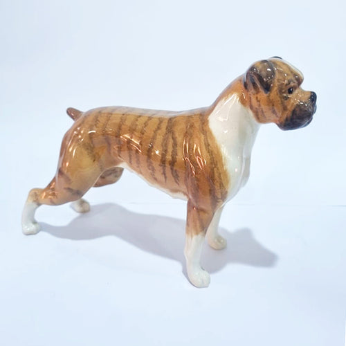 Antique Beswick Brindle Boxer Porcelain Figurine