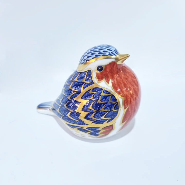 Vintage Royal Crown Derby Wren Porcelain Figurine
