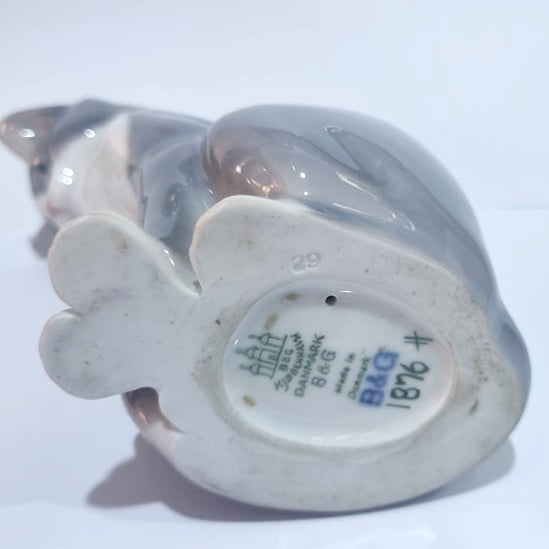 Antique Bing and Grondahl Porcelain Cat Figurine