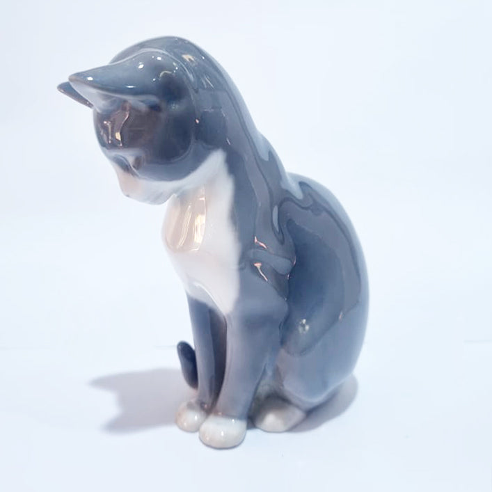 Antique Bing and Grondahl Porcelain Cat Figurine