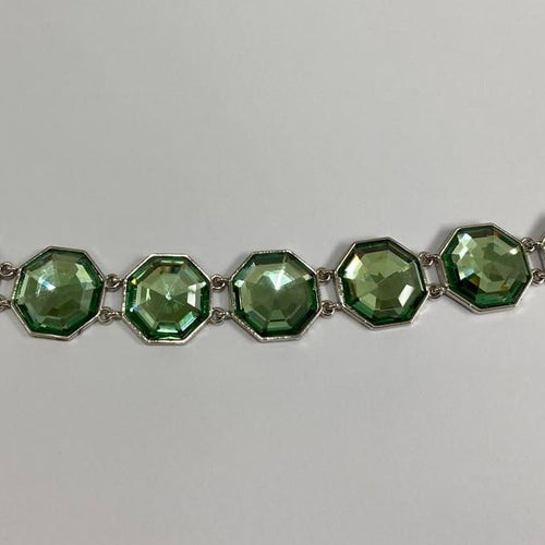 Costume Green Garnet coloured Bracelet art deco style