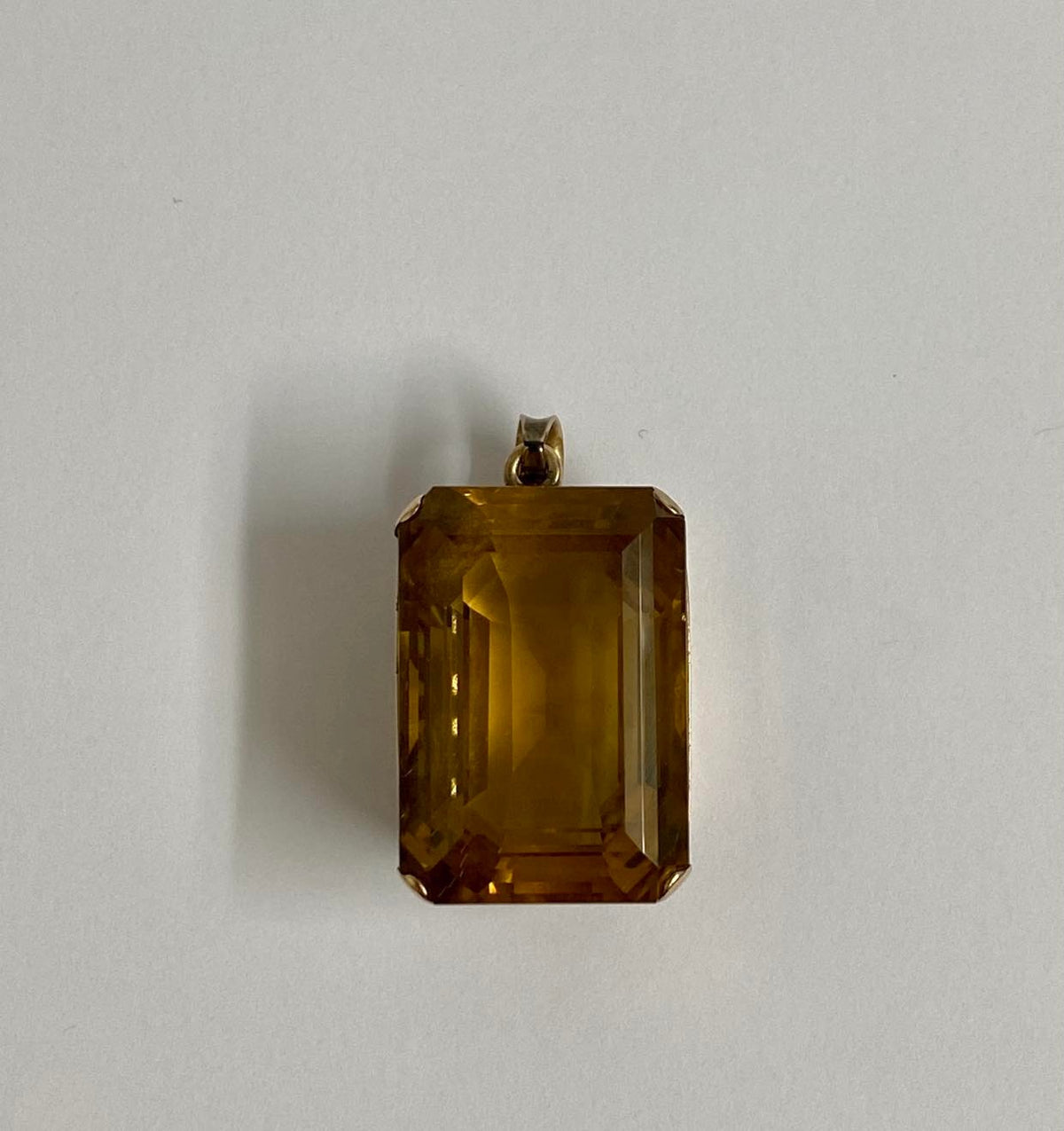 9ct Gold Citrine Pendant