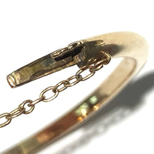 Antique Yellow Gold Solid Opal and Old Cut Diamond Bangle
